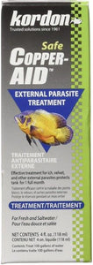 [Pack of 4] - Kordon Copper Aid External Parasite Treatment 4 oz (Treats 100 Gallons)