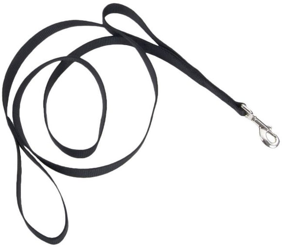 [Pack of 2] - Loops 2 Double Nylon Handle Leash - Black 6