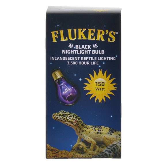 [Pack of 4] - Flukers Black Nightlight Incandescent Bulb 150 Watt