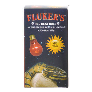 [Pack of 4] - Flukers Red Heat Incandescent Bulb 40 Watt