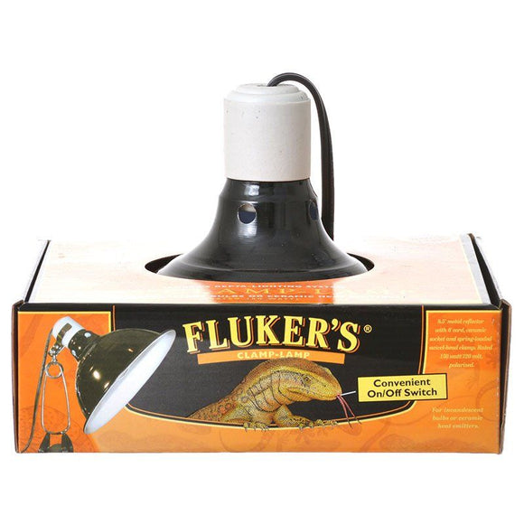 [Pack of 2] - Flukers Clamp Lamp with Switch 150 Watt (8.5