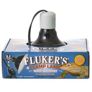 [Pack of 2] - Flukers Clamp Lamp with Dimmer 150 Watt (8.5" Diameter)