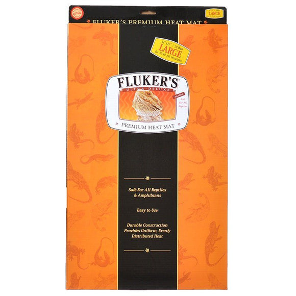 [Pack of 2] - Flukers Ultra Deluxe Premium Heat Mat Large - 20 Watts (30-40 Gallons)