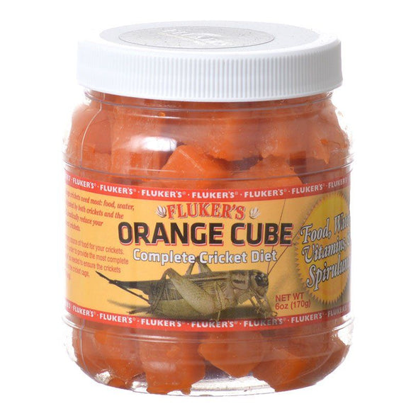 [Pack of 4] - Flukers Orange Cube Complete Cricket Diet 6 oz