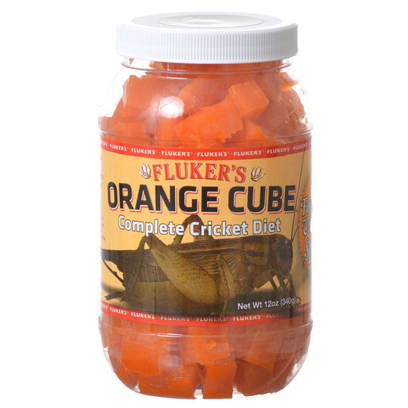 [Pack of 3] - Flukers Orange Cube Complete Cricket Diet 12 oz