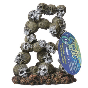 [Pack of 3] - Exotic Environments Skull Archway Aquarium Ornament Small - (5.5"L x 3.25"W x 6.5"H)