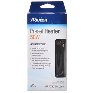 [Pack of 3] - Aqueon Preset Aquarium Heater 50 Watt (Aquariums up to 20 Gallons)