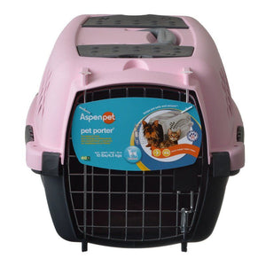 Aspen Pet Pet Porter - Pink Pets up to 10 lbs (19"L x 12.6"W x 10"H)