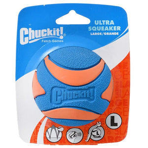[Pack of 3] - Chuckit Ultra Squeaker Ball Dog Toy Large (3" Diameter)