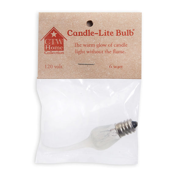 6 Watt Medium Candle-Lite Light Bulb - Box of 12