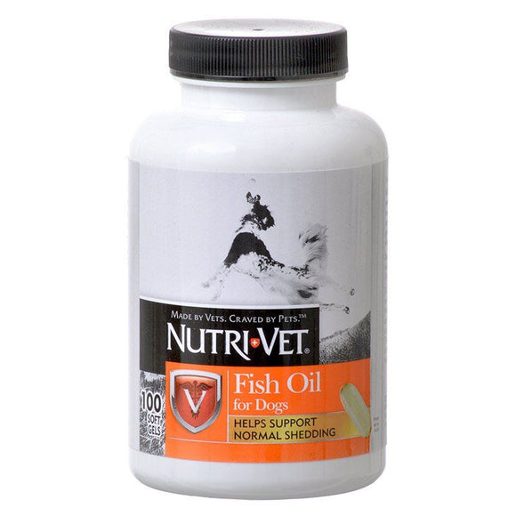 [Pack of 2] - Nutri-Vet Fish Oil Softgels for Dogs 100 Softgels