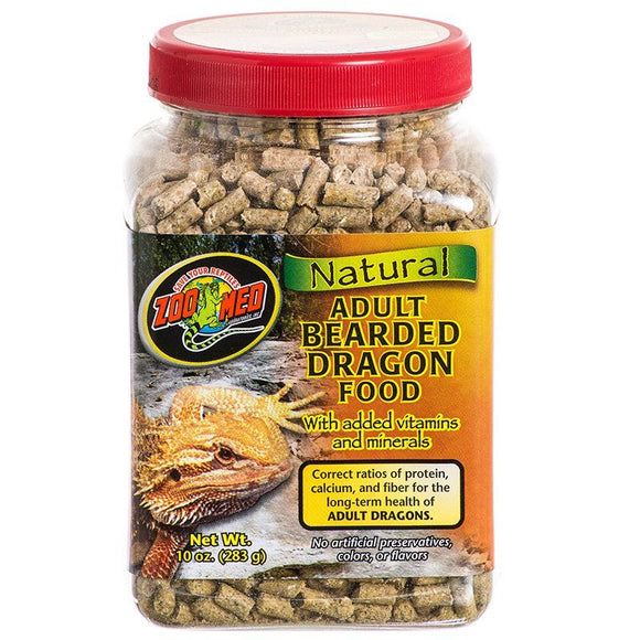 [Pack of 4] - Zoo Med Natural Adult Bearded Dragon Food 10 oz