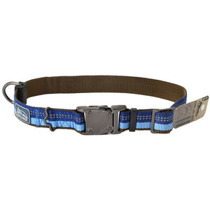 [Pack of 2] - K9 Explorer Sapphire Reflective Adjustable Dog Collar 18"-26" Long x 1" Wide