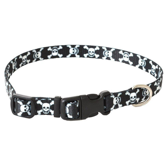 [Pack of 4] - Pet Attire Styles Skulls Adjustable Dog Collar 8