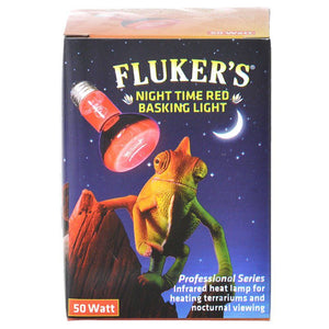 [Pack of 3] - Flukers Professional Series Nighttime Red Basking Light 50 Watt