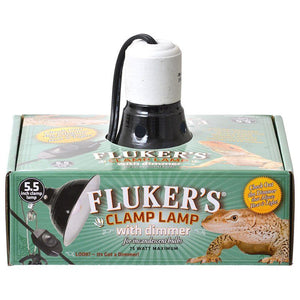 [Pack of 2] - Flukers Clamp Lamp with Dimmer 75 Watt (5.5" Diameter)