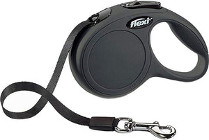 [Pack of 2] - Flexi New Classic Retractable Tape Leash - Black X-Small - 10' Lead (Pets up to 26 lbs)