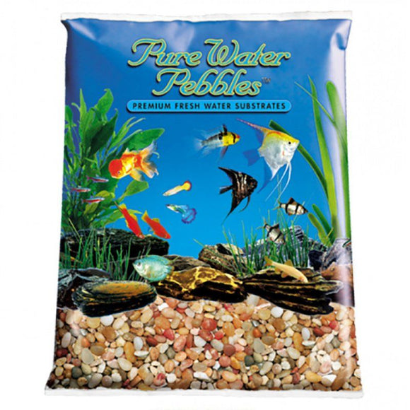 Pure Water Pebbles Aquarium Gravel - Cumberland River Gems 25 lbs (6.3-9.5 mm Grain)