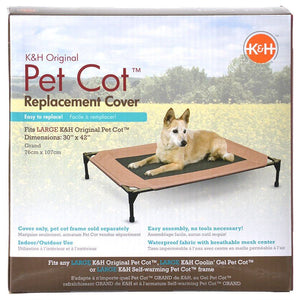 [Pack of 2] - K&H Pet Cot Cover - Chocolate Brown Large - (30"L x 42"W)