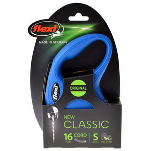[Pack of 2] - Flexi New Classic Retractable Cord Leash - Blue Small - 16' Lead (Pets up to 26 lbs)