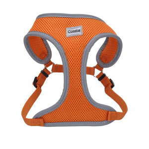 [Pack of 2] - Coastal Pet Comfort Soft Reflective Wrap Adjustable Dog Harness - Sunset Orange Small - 19-23" Girth - (5/8" Straps)