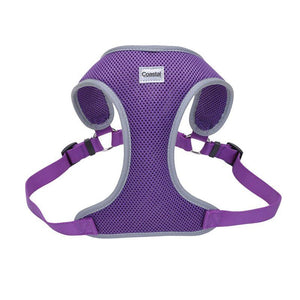 Coastal Pet Comfort Soft Reflective Wrap Adjustable Dog Harness - Purple Large - 28-36" Girth - (1" Straps)
