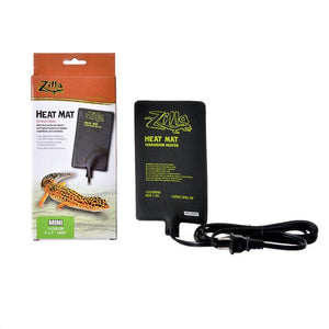[Pack of 2] - Zilla Heat Mat Terrarium Heater Mini - 4 Watt - 1-5 Gallon Tanks - (4" x 7")