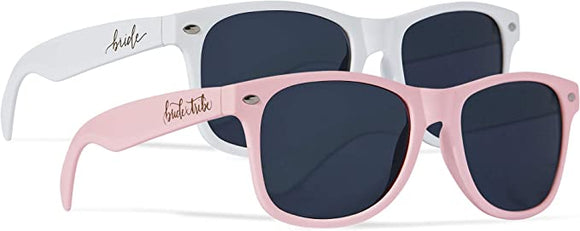 10 Piece Set - Bride & Light Pink Bride Tribe Sunglasses