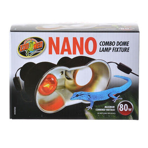 [Pack of 2] - Zoo Med Nano Combo Dome Lamp Fixture 80 Watt - (8"L x 4"W)