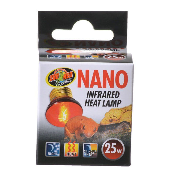 [Pack of 4] - Zoo Med Nano Infrared Heat Lamp 25 Watt