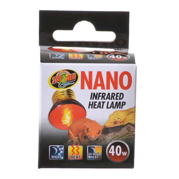 [Pack of 4] - Zoo Med Nano Infrared Heat Lamp 40 Watt