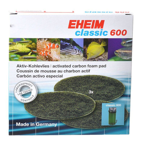 [Pack of 3] - Eheim Classic 600 Carbon Filter Pad 3 Pack