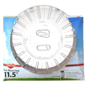 [Pack of 2] - Kaytee Run-About Ball - Clear Giant (11.5" Diameter)