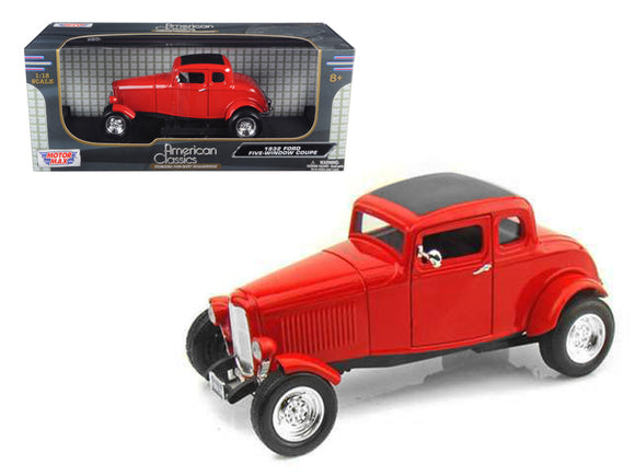 1932 Ford Coupe Red 1/18 Diecast Model Car by Motormax