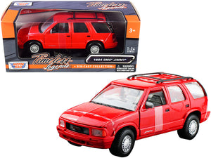 PACK OF 2 - 1994 GMC Jimmy with Roof Rack Red Timeless Legends"" Series 1/24 Diecast Model Car by Motormax""""