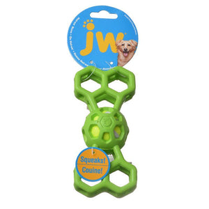 [Pack of 4] - JW Pet Hol-ee Bone with Squeaker Small - 6.5" Long - (Assorted Colors)