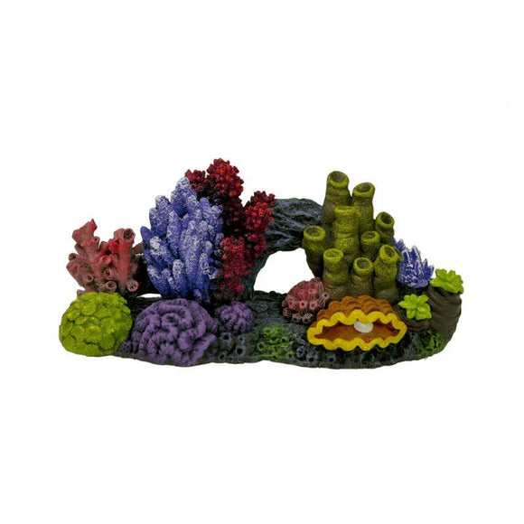 [Pack of 2] - Exotic Environments Great Barrier Reef Aquarium Ornament 8.25