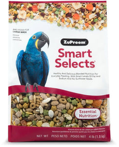 [Pack of 2] - ZuPreem Smart Selects Bird Food for Large Birds 4 lbs