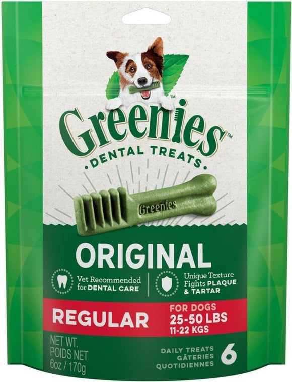 [Pack of 3] - Greenies Original Dental Dog Chews 6 count