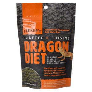 [Pack of 4] - Flukers Crafted Cuisine Dragon Diet - Adults 6.5 oz