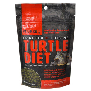 [Pack of 4] - Flukers Crafted Cuisine Turtle Diet for Aquatic Turtles 6.5 oz