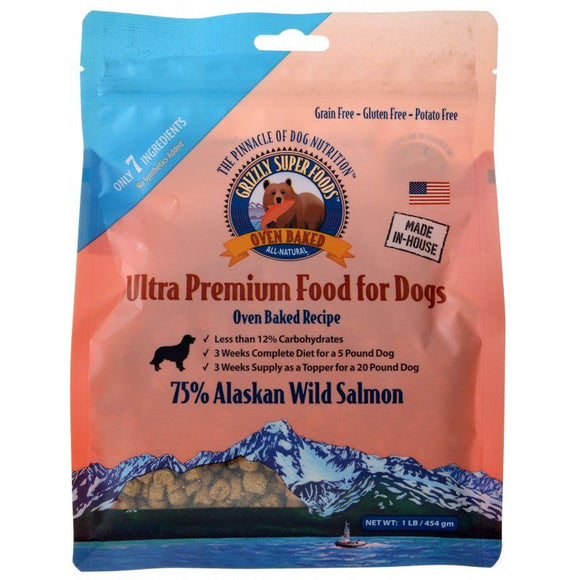 Grizzly Super Foods Oven Baked Alaskan Wild Salmon for Dogs