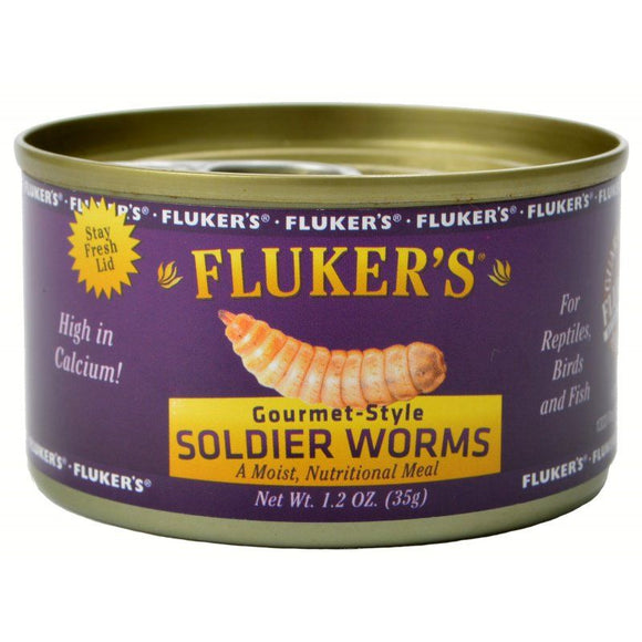 [Pack of 4] - Flukers Gourmet Style Soldier Worms 1.2 oz