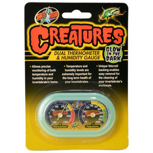 [Pack of 3] - Zoo Med Creatures Dual Thermometer & Humidity Gauge 1 Count