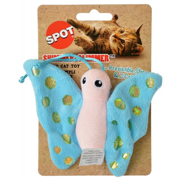 [Pack of 4] - Spot Shimmer Glimmer Butterfly Catnip Toy - Assorted Colors 1 Count