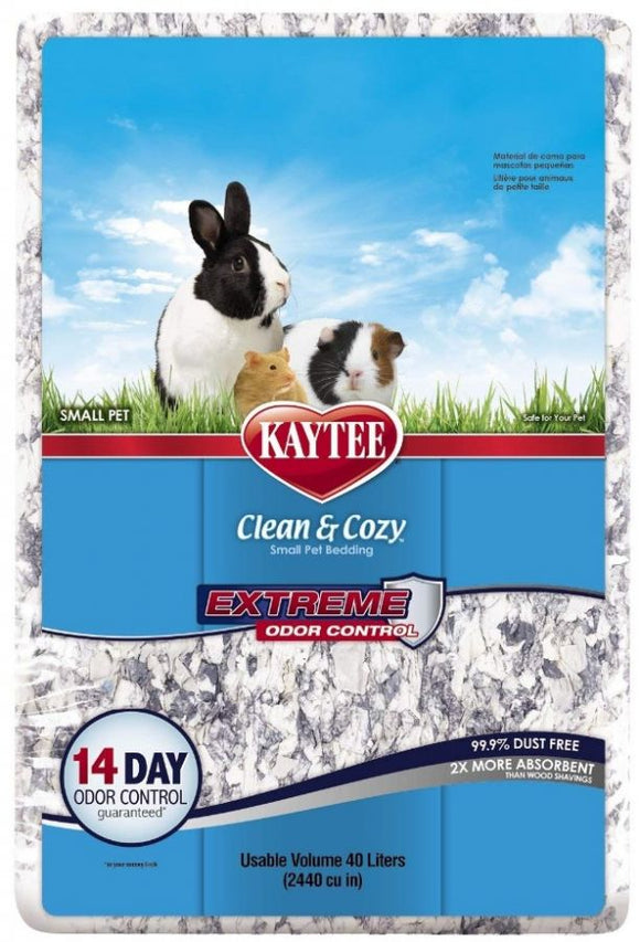 [Pack of 2] - Kaytee Clean & Cozy Extreme Odor Control Small Pet Bedding 40 Liters (2440 Cu. In.)