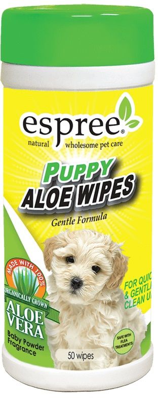 [Pack of 3] - Espree Puppy Aloe Wipes 50 Count