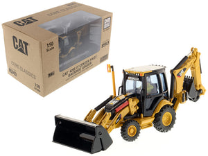 CAT Caterpillar 420E Center Pivot Backhoe Loader with Working Tools with Operator \Core Classics Series\" 1/50 Diecast Model by Diecast Masters"