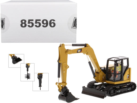 CAT Caterpillar 308 CR Next Generation Mini Hydraulic Excavator with Work Tools and Operator High Line