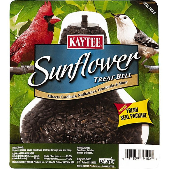 [Pack of 4] - Kaytee Sunflower Treat Bell 10 oz